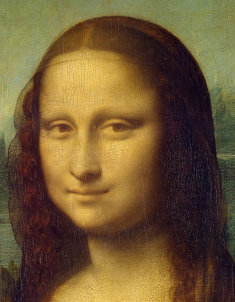 124-La Gioconda-Musée du Louvre, Parigi - dettaglio